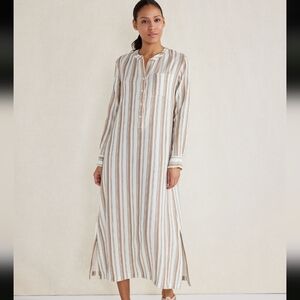 NWT Haven Well Within Organic Cotton Gauze Striped Dress Women's Sz Small